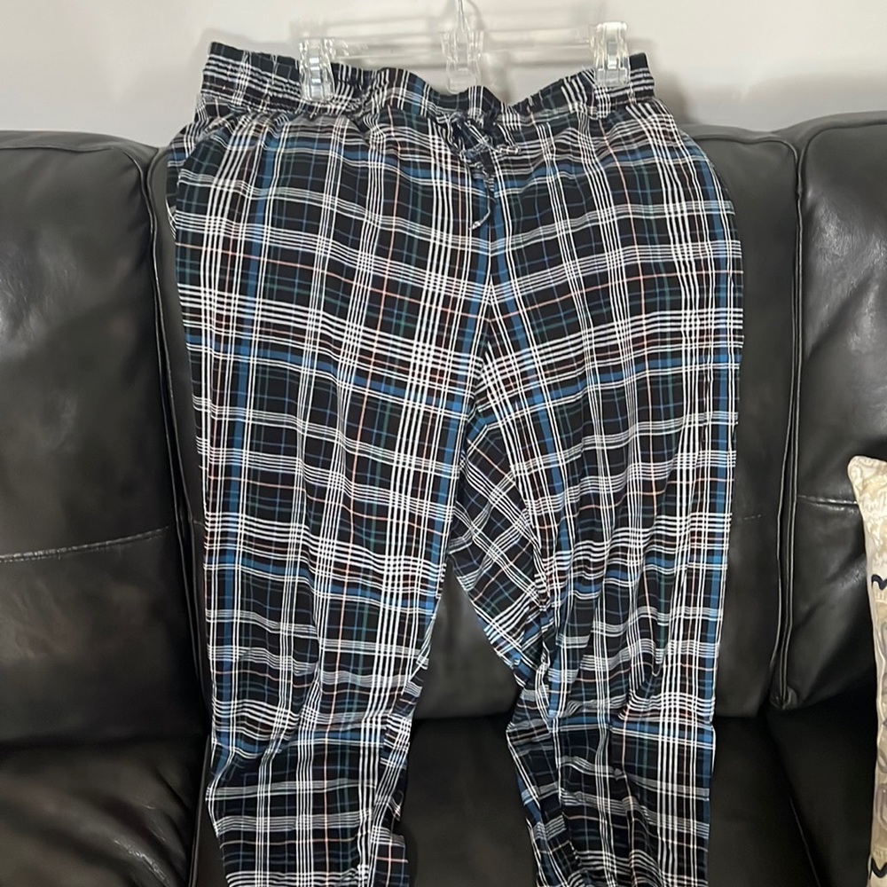 Torrid blue plaid capris